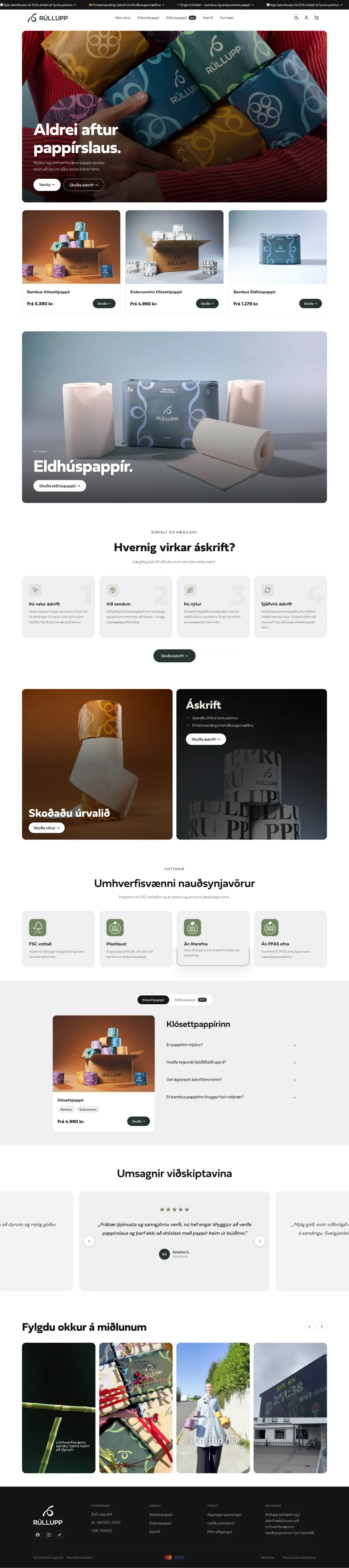 Rúllupp full page